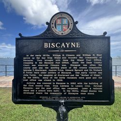 Biscayne Historical Marker