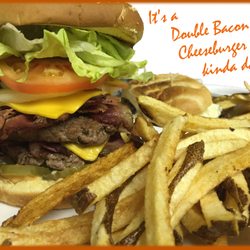Van's 1885 Bar & Grill - Double Bacon Cheeseburger