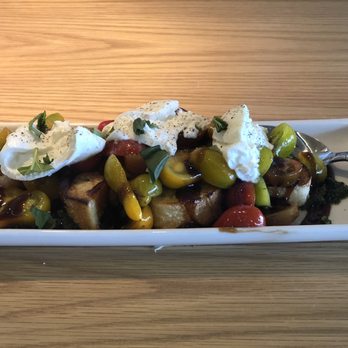 Bazille - Heirloom tomatoes with burrata - New American Near Me - San Antonio, Texas