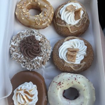 Diesel Donuts & Coffee - Hazelnut caramel  Cinnamon Toast Crunch  Biscoff cookie  Red velvet - Donuts Near Me - Jefferson, Georgia