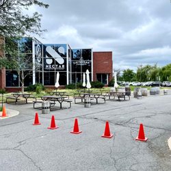Daybreak Kitchen & Biscuit - Outside of building that houses Daybreak, Nectar, Senor Ramon's AND Crooked Run Brewery! Outside seating for when the weather gets nicer.