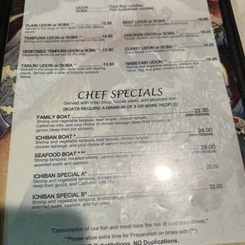 Ichiban Japanese & Sushi Restaurant - Menu - Japanese Near Me - Brea, California