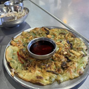 Korean Spring BBQ - Seafood pancake - Korean Near Me - Santa Clara, California Korean Spring BBQ - Seafood pancake - Korean Near Me - Santa Clara, California