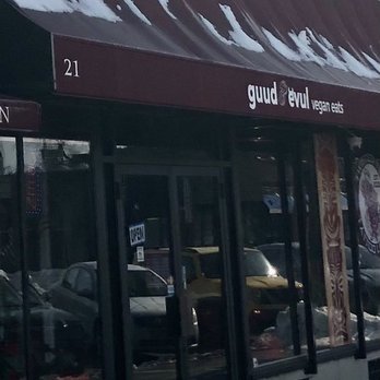 Guud & Evul Vegan Eats - Awning of Guud and Evul - New American Near Me - Tonawanda, New York Guud & Evul Vegan Eats - Awning of Guud and Evul - New American Near Me - Tonawanda, New York