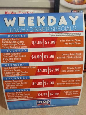 Menu photo 4 IHOP La Mirada, CA