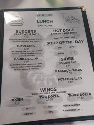 Menu photo 6 Jaggerz Randolph, NY