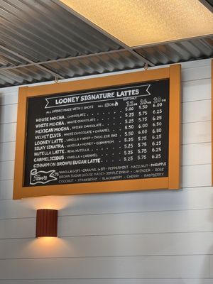 Menu photo 1 Looney Bean Coffee Mammoth Lakes, CA Menu photo 1 Looney Bean Coffee Mammoth Lakes, CA