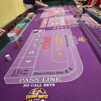 Casino Quest - One of the purple craps tables at Casino Quest. - Casinos Near Me - Las Vegas, Nevada Casino Quest - One of the purple craps tables at Casino Quest. - Casinos Near Me - Las Vegas, Nevada