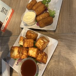 croquetas de bacalao and queso frito croquetas de bacalao and queso frito