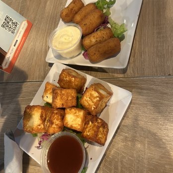 Cayo Caribe - croquetas de bacalao and queso frito - Seafood Near Me - San Juan, Puerto Rico Cayo Caribe - croquetas de bacalao and queso frito - Seafood Near Me - San Juan, Puerto Rico