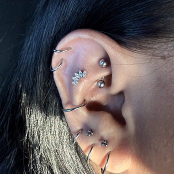 STUDS - got my contra conch and both stacked lobes - Jewelry Near Me - Newport Beach, California STUDS - got my contra conch and both stacked lobes - Jewelry Near Me - Newport Beach, California