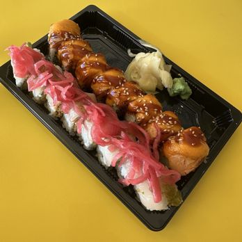 Sushi Friend - Aguachile and grilled salmon (something like that) rolls - Sushi Bars Near Me - Phoenix, Arizona Sushi Friend - Aguachile and grilled salmon (something like that) rolls - Sushi Bars Near Me - Phoenix, Arizona