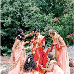 Bridesmaids custom made saris Bridesmaids custom made saris