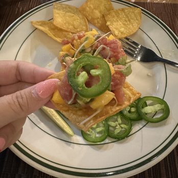 Eddie’s Kitchen - Perfect bite of mango tuna tartare - Italian Near Me - Santa Rosa, California