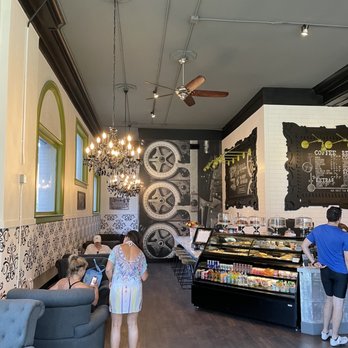 Vault Coffee - Interior - seating - Coffee & Tea Near Me - Coeur d'Alene, Idaho Vault Coffee - Interior - seating - Coffee & Tea Near Me - Coeur d'Alene, Idaho