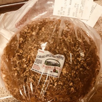 High Hill Ranch - The frozen Caramel Apple Crunch Pie my guy & I got yesterday, thaw for 4 hours and preheat the oven for 350 for 15-20 min on a cookie sheet! - Donuts Near Me - Placerville, California High Hill Ranch - The frozen Caramel Apple Crunch Pie my guy & I got yesterday, thaw for 4 hours and preheat the oven for 350 for 15-20 min on a cookie sheet! - Donuts Near Me - Placerville, California