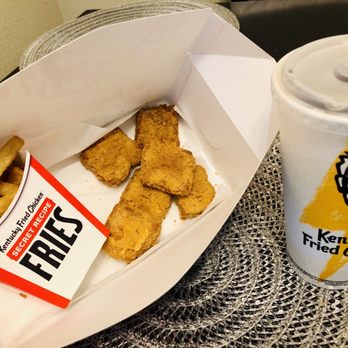 KFC - 6 piece beyond chicken nugget combo with drink and fries - Fast Food Near Me - San Diego, California