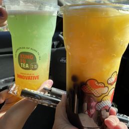 Blue paradise and Orange slushie Blue paradise and Orange slushie