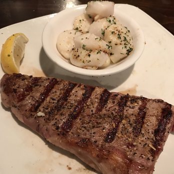 Miller's Waterfront Restaurant - Surf and Turf.  Disappointed in the lack of seasoning.  They missed the boat on flavor. - Seafood Near Me - Nags Head, North Carolina