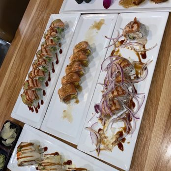 Heemo Sushi - Salmon Collar, blue fin tuna Washington Roll, Phoenix Roll, Snow White Roll, Cupid Roll - Sushi Bars Near Me - Duarte, California Heemo Sushi - Salmon Collar, blue fin tuna Washington Roll, Phoenix Roll, Snow White Roll, Cupid Roll - Sushi Bars Near Me - Duarte, California