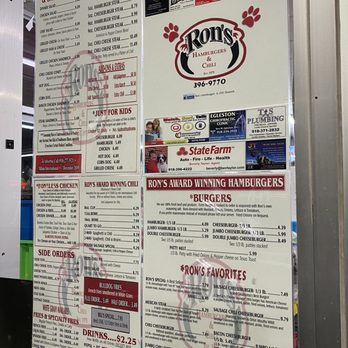 Ron's Hamburger & Chili - Menu from the drive in. - New American Near Me - Skiatook, Oklahoma Ron's Hamburger & Chili - Menu from the drive in. - New American Near Me - Skiatook, Oklahoma