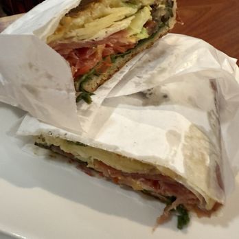 Chez Alain Miam Miam - Pressed prosciutto sandwich loaded with a full selection of fresh vegetables - Creperies Near Me - Paris, 75 Chez Alain Miam Miam - Pressed prosciutto sandwich loaded with a full selection of fresh vegetables - Creperies Near Me - Paris, 75