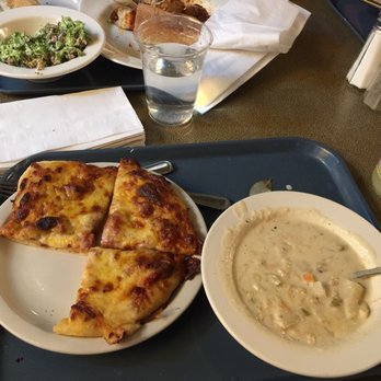 Pastabilities - A bit skimpy on the sausage for the sausage pizza today but still delicious Clam chowder very good; wish I could get it in a cup size - Italian Near Me - Syracuse, New York Pastabilities - A bit skimpy on the sausage for the sausage pizza today but still delicious Clam chowder very good; wish I could get it in a cup size - Italian Near Me - Syracuse, New York