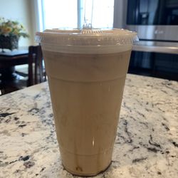 Balanced - Nitro Cold Brew with cream and caramel sauce