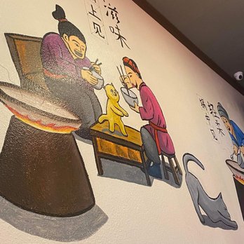 Ma's Dumpling House - Painting on wall - Dim Sum Near Me - Anaheim, California Ma's Dumpling House - Painting on wall - Dim Sum Near Me - Anaheim, California