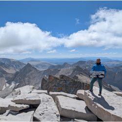 Mt. Whitney - Mt Whitney summit, 14.5k'.