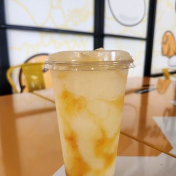 Gudetama Cafe - Passionfruit Yogurt Smoothie with Mango Drizzle 5/5 - Cafes Near Me - Buena Park, California Gudetama Cafe - Passionfruit Yogurt Smoothie with Mango Drizzle 5/5 - Cafes Near Me - Buena Park, California