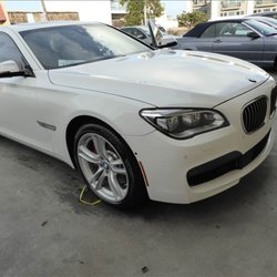 Photo of Gene's Import Auto Body - Sand City, CA, US. Just replaced the whole ft end on this BMW 7 series