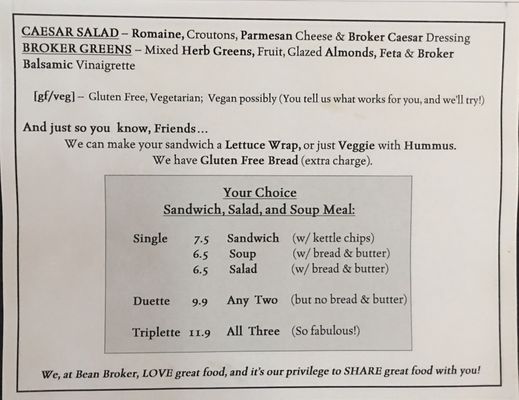 Menu photo 3 Bean Broker Coffee House and Pub Chadron, NE