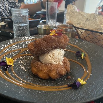 Calaveras Cantina - Churro donut with cinnamon ice cream - Bars Near Me - Boca Raton, Florida Calaveras Cantina - Churro donut with cinnamon ice cream - Bars Near Me - Boca Raton, Florida