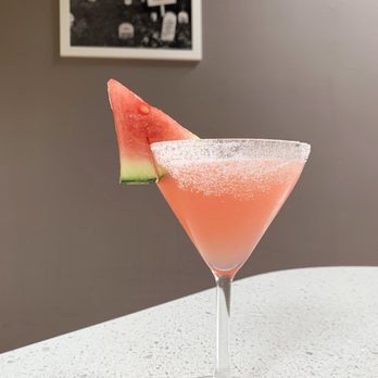 Pasta Moon - Watermelon Martini | $12 (Pet cemetery photo in the background :T) - Italian Near Me - Half Moon Bay, California Pasta Moon - Watermelon Martini | $12 (Pet cemetery photo in the background :T) - Italian Near Me - Half Moon Bay, California