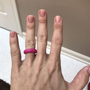 American Nails & Spa - I love how my nail color turned out! I wanted something neutral but with a touch of color. Perfect color with a touch of sparkle - Nail Salons Near Me - Omaha, Nebraska