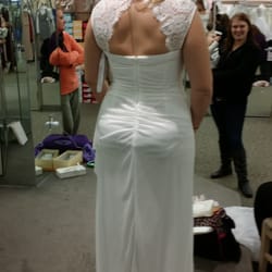 David's Bridal - Back view of dress.