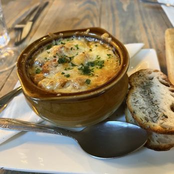 Alpin Bistro - Onion soup-2.5 stat - Wine Bars Near Me - Gainesville, Florida