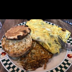 Not Justa Bar & Cafe - SMO Omelet w/huge English Muffins