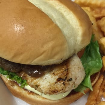 Café Blue - Catch of the day (Ahi) sandwich - Cafes Near Me - Honolulu, Hawaii Café Blue - Catch of the day (Ahi) sandwich - Cafes Near Me - Honolulu, Hawaii