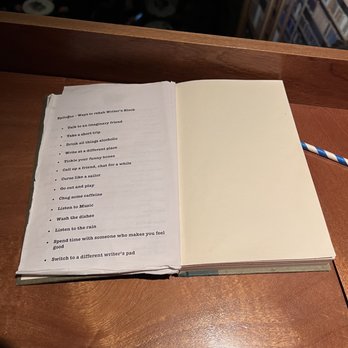 Writer's Block Rehab - Menu - Lounges Near Me - Philadelphia, Pennsylvania