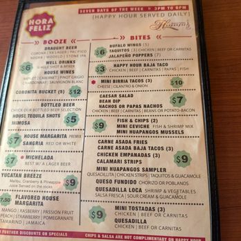 Huapangos - Happy Hour Menu - Mexican Near Me - San Diego, California Huapangos - Happy Hour Menu - Mexican Near Me - San Diego, California