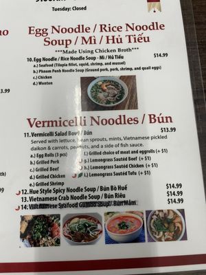 Menu photo 6 Pho Dam Chandler, AZ
