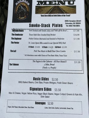 Menu photo 7 Railroad Bbq Columbia, SC