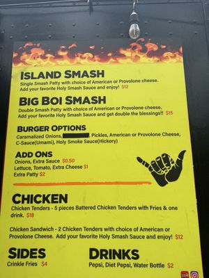Menu photo 2 Holy Smash Kahuku, HI