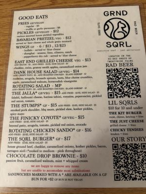 Menu photo 2 Grnd Sqrl Twentynine Palms, CA