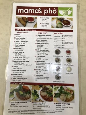 Menu photo 8 Mama's Pho Lakewood, WA Menu photo 8 Mama's Pho Lakewood, WA