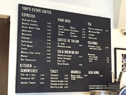 Menu photo 5 Partners Coffee - Brooklyn Brooklyn, NY