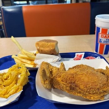 Danny's Fried Chicken - 2 piece white, fries and onion rings! Delicious. - Chicken Wings Near Me - Houma, Louisiana Danny's Fried Chicken - 2 piece white, fries and onion rings! Delicious. - Chicken Wings Near Me - Houma, Louisiana
