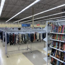 Savers - Looking out to one section of the store from the book section